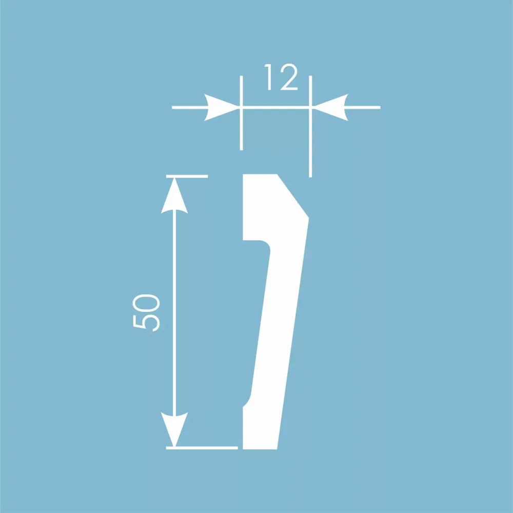Молдинг Ecopolymer, 50x12 мм