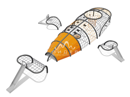 Пространственная канатная конструкция 34607