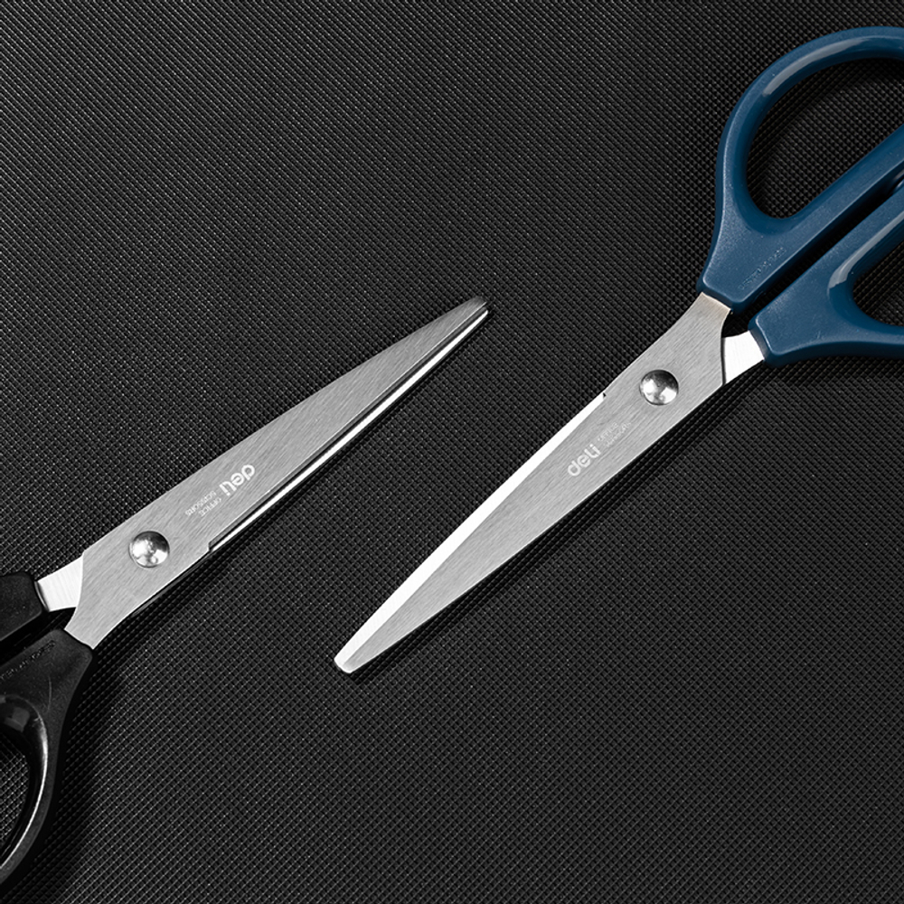 Ножницы DELI, 170 мм, пластиковые ручки, цвет ассорти