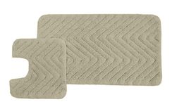 Vittorio (фисташка) Набор ков. для ванной комнаты 60х100 и 50х50см