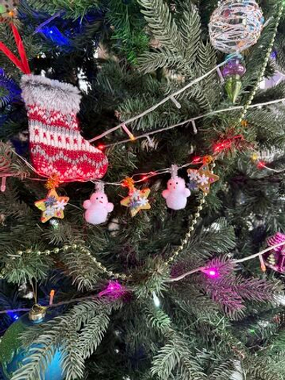 Новогодняя гирлянда своими руками "Новогодний венок"