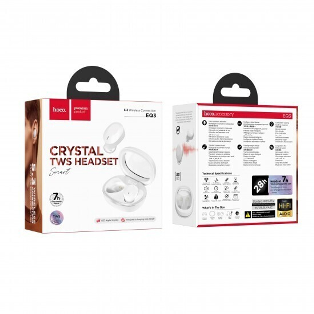 Беспроводные наушники EQ3, 013332