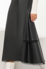 Сарафан из эко-кожи с кружевом DStrend (Акция)