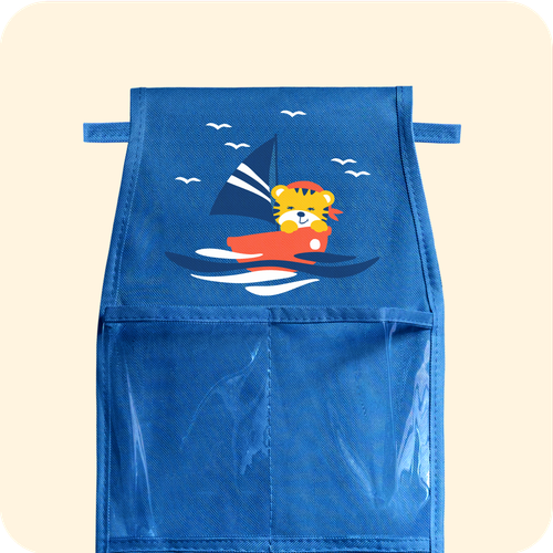 Кармашки для детского сада на липучке. Тигрёнок