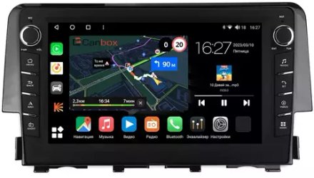 Магнитола для Honda Civic 10 2015-2021 - Canbox 9-650 Android 10, ТОП процессор, CarPlay, 4G SIM-слот