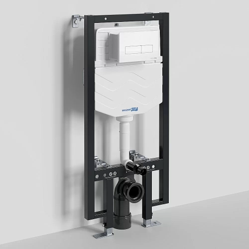 Инсталляция для унитаза WasserKraft Vils 56TLT.010.ME.WM03 с белой матовой кнопкой