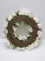 Венок цветочный для украшения интерьера 40 см
