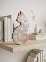 Набор для творчества мозаика стеклянная Розовый Кот 18 см.