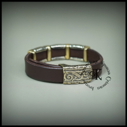 Браслет кожаный "Георгий Победоносец"