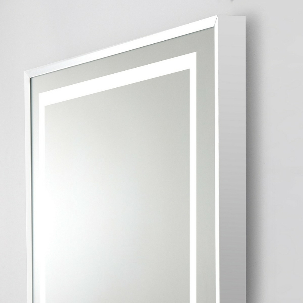 Зеркало BelBagno Kraft 68.5 SPC-KRAFT-685-885-TCH-WARM с подсветкой с подогревом Сатин с сенсорным выключателем