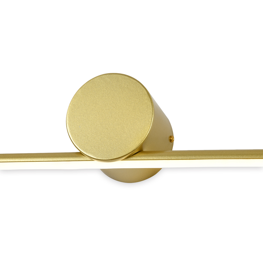 Настенный светодиодный светильник 10Вт, 610лм, 4500K, Ra>80, металл/силикон, золото