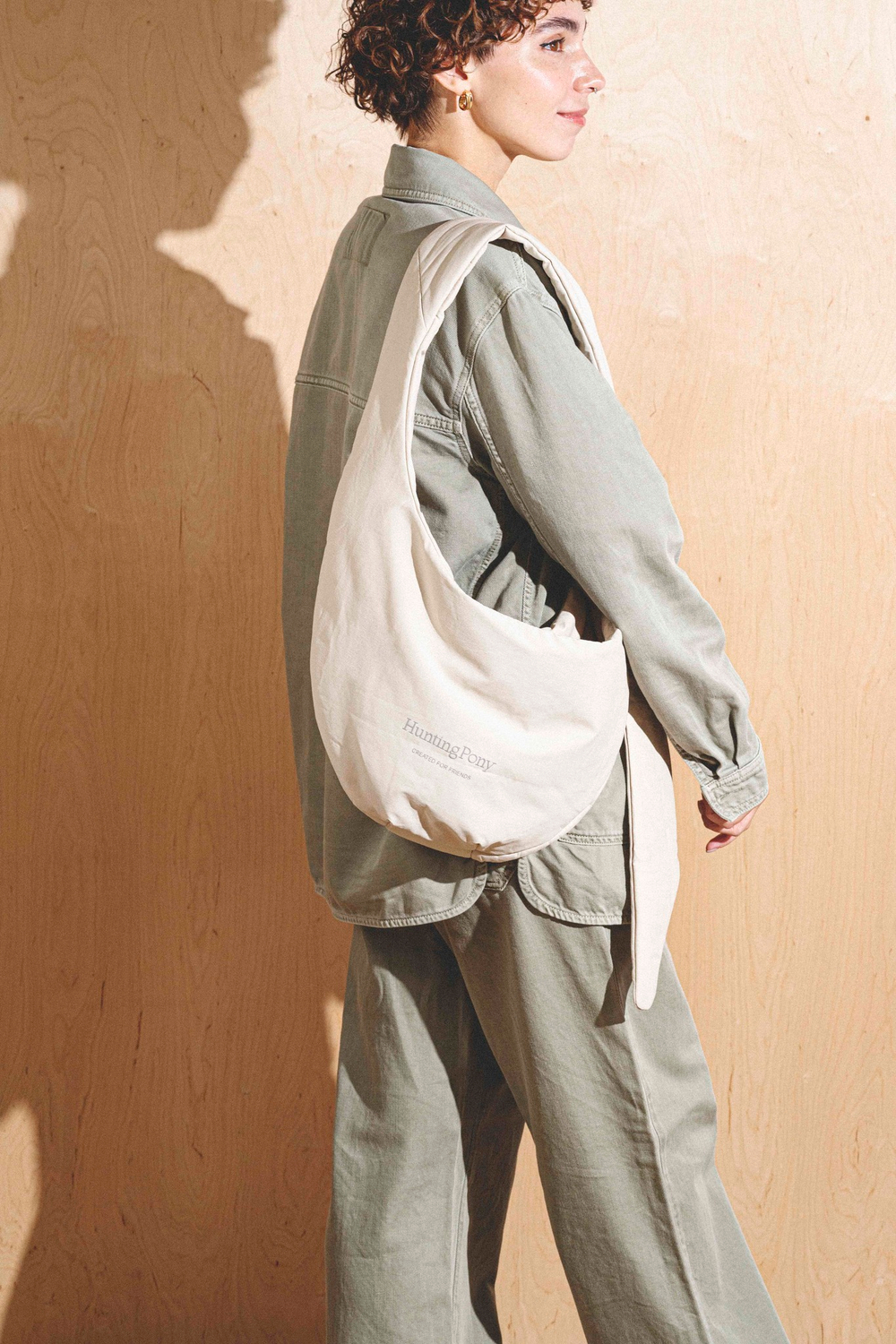 Сумка-слинг "Пони-Кенгурони" Бежевая