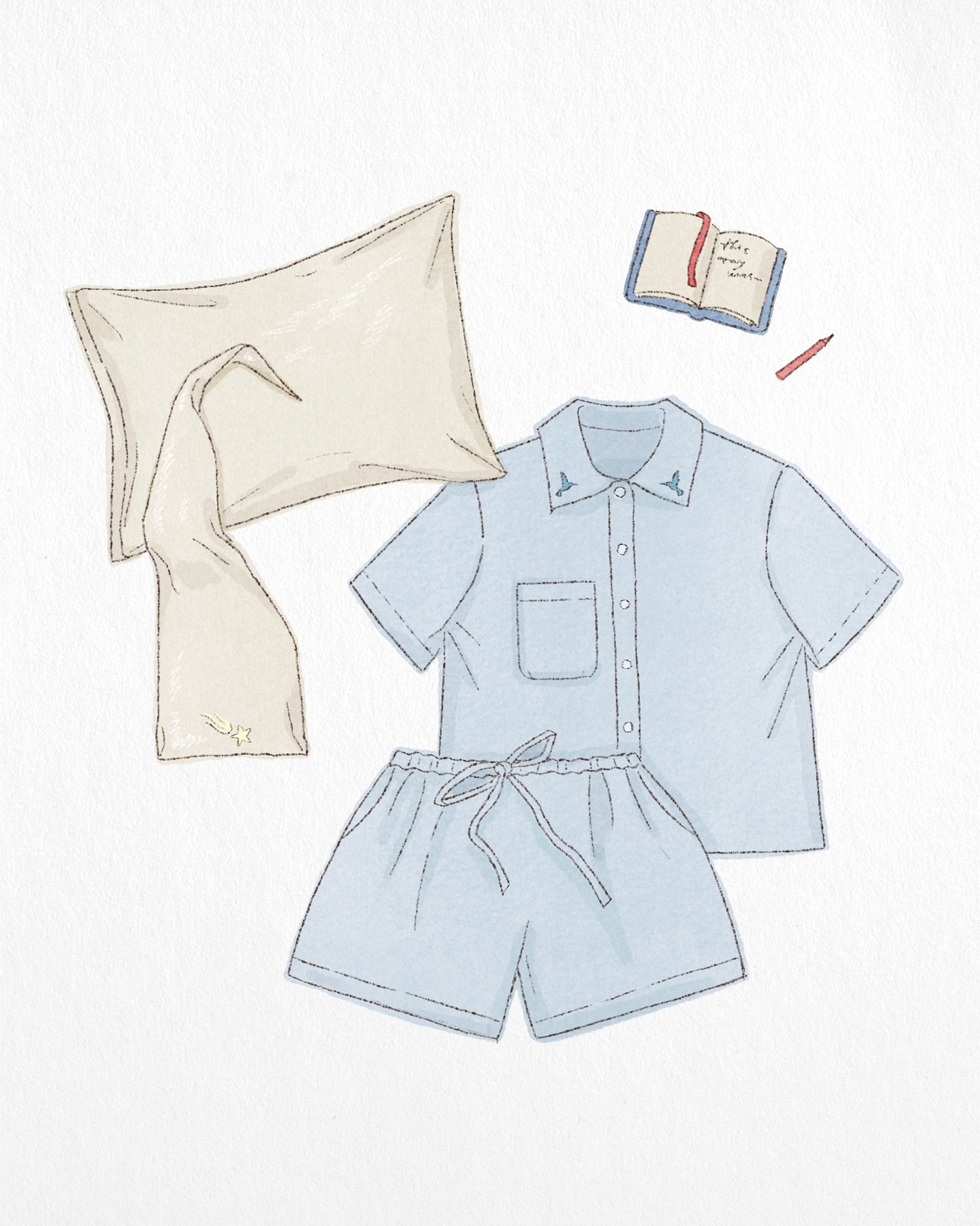 Sama PJ in blue