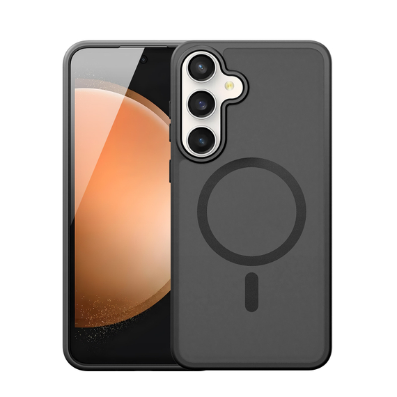 Прозрачный матовый чехол с MagSafe от Dux Ducis для Samsung Galaxy S25 FE, серия Yind Series Case