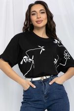 Блуза Ампир (черная) Б13168-20М LT Collection