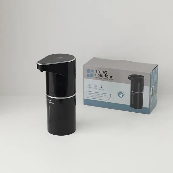 Диспенсер сенсорный для жидкого мыла lume, 350 мл, черный