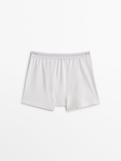 Massimo Dutti Трусы-боксеры из хлопка, белый