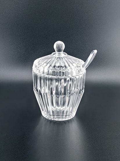 Баночка для меда и варенья 180 мл. с крышкой и ложечкой