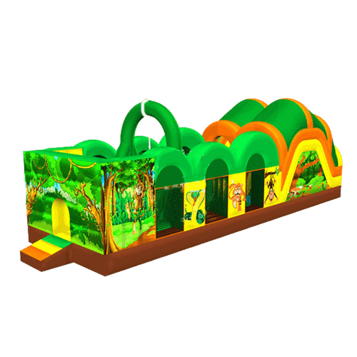 Надувная полоса препятствий "Зов джунглей"