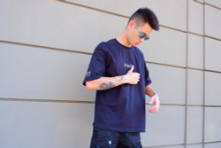 Футболка SPACE OverSize Темно-синий Light