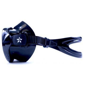 Маска с просветленными линзами Sargan Вуокса Черный силикон Черная рамка