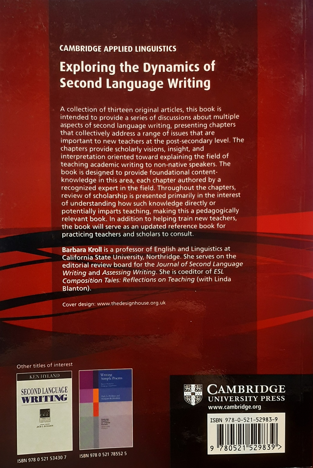 Exploring the Dynamics of Second Language Writing PPB