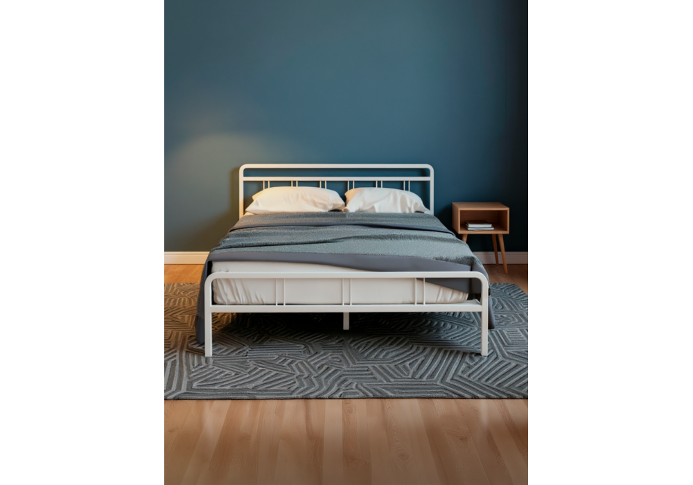 Кровать Woodville Рейк 120х200 белая