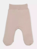 Ползунки-штанишки с закрытыми ножками на широкой резинке 3169 (Цвет: Светло-бежевый, Размер: 62)