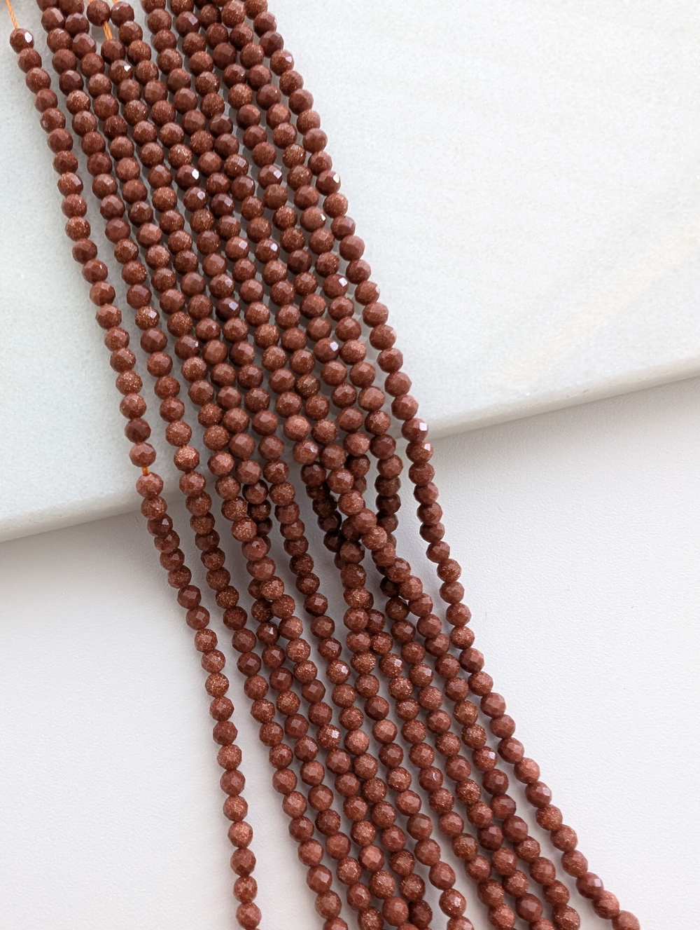 Авантюриновое стекло (имитация), шар в огранке 3мм