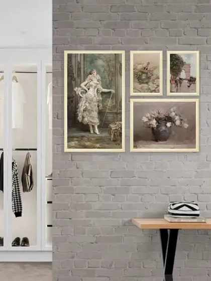 Картины на стену интерьерные на холсте 4 шт