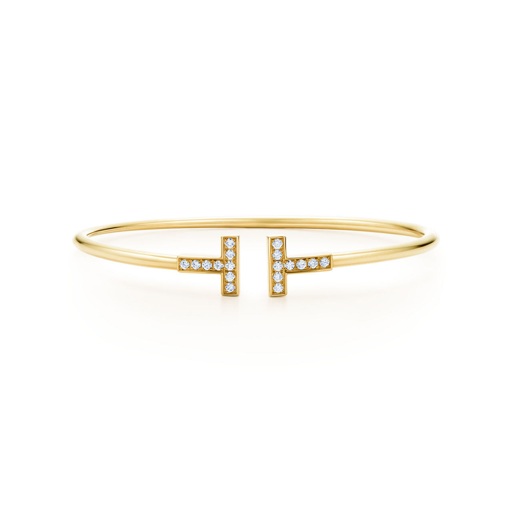 Браслет из жёлтого золота с бриллиантами 18k💠Tiffany - В наличии