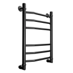 Полотенцесушитель водяной 600/500 лесенкой черный матовый