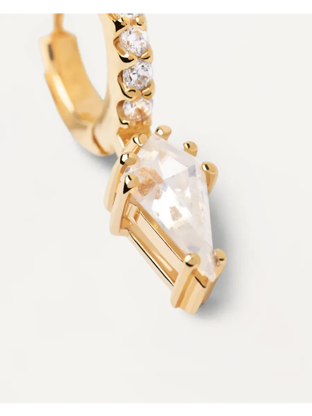 Одиночная серьга Manila серебро 925 пробы покрытое золотом