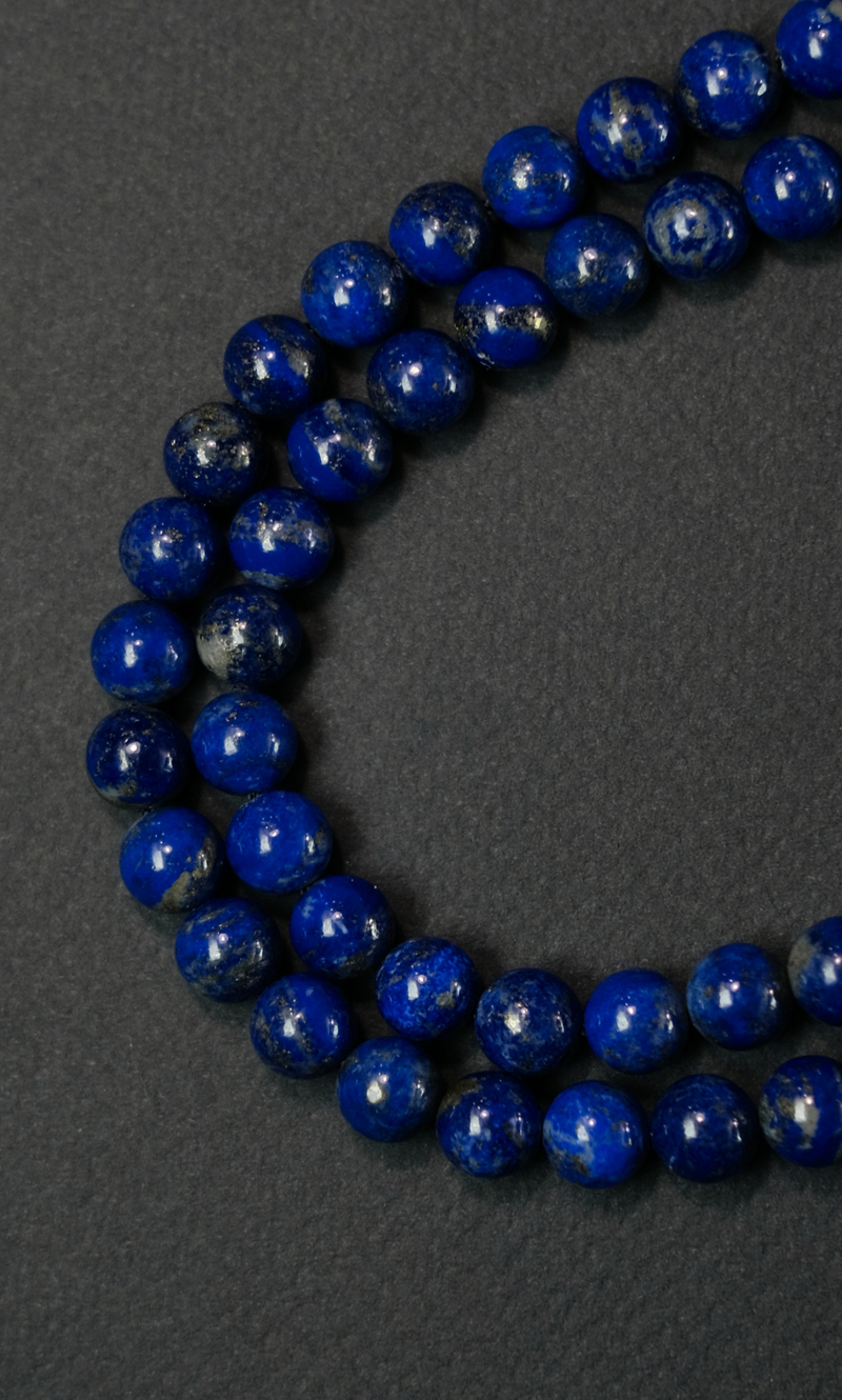 Четки "Memo about Wealth" из лазурита