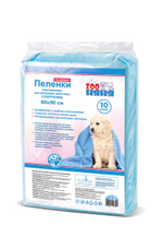 Пелёнки тонкие 60х90 ЗОО 10шт Няня Гелевые