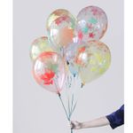 Шар (12"/30 см) Листья Осень, Ассорти Кристальные шары, 5 ст. 25 шт.