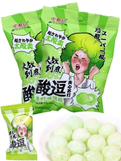 Супер кислые леденцы со вкусом Лайма 65 г * 2 шт