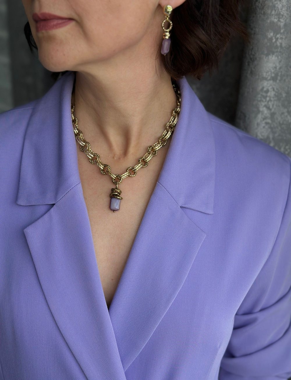 HMG 1300 Lilac Серьги арт.0679