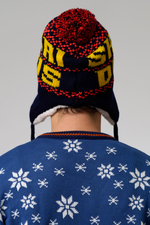 Шапка-ушанка трикотажная вязаная, 55-58