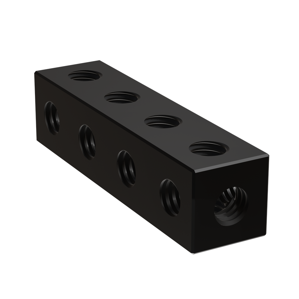 4 Hole Threaded Square Beam