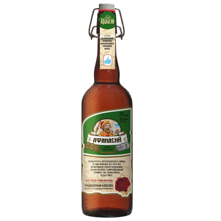 Пиво Афанасий светлое 0,75 л