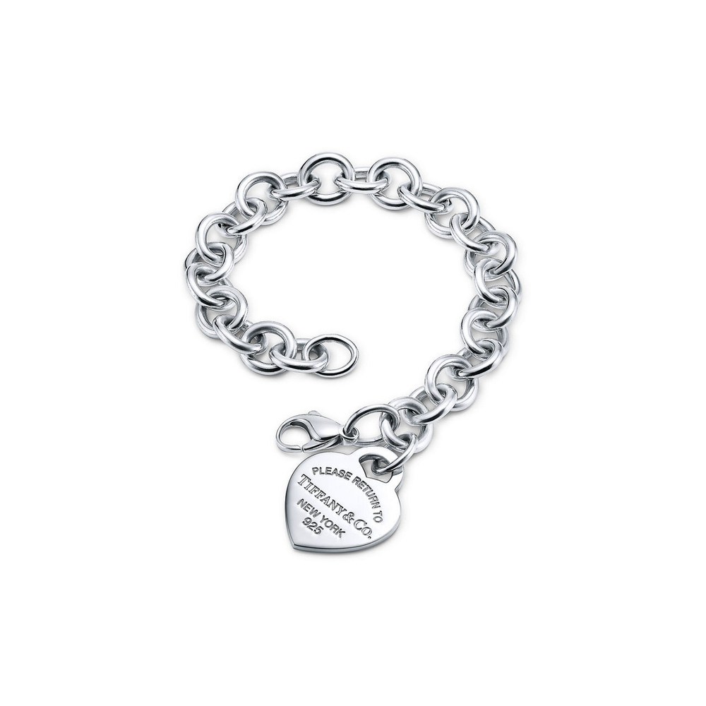 Браслет из серебра со звеньями,Tiffany 🩷 Love return