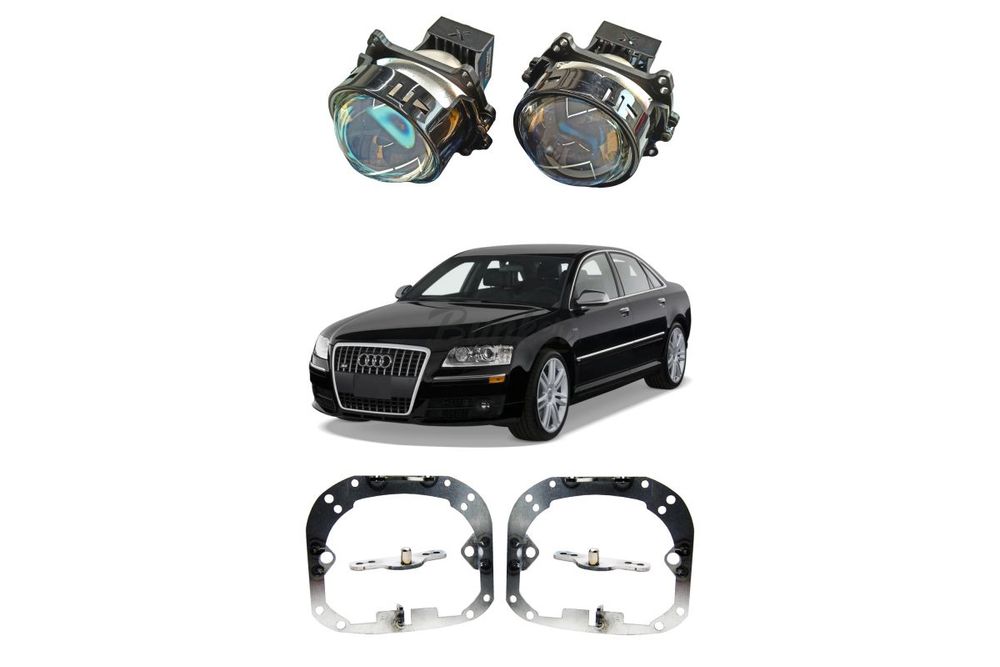 Комплект для замены штатных линз Audi A8 D3 2005-2010 Hella 2 AFS №2