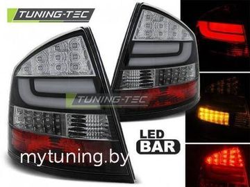 Задние фонари Skoda Octavia 2 black led bar