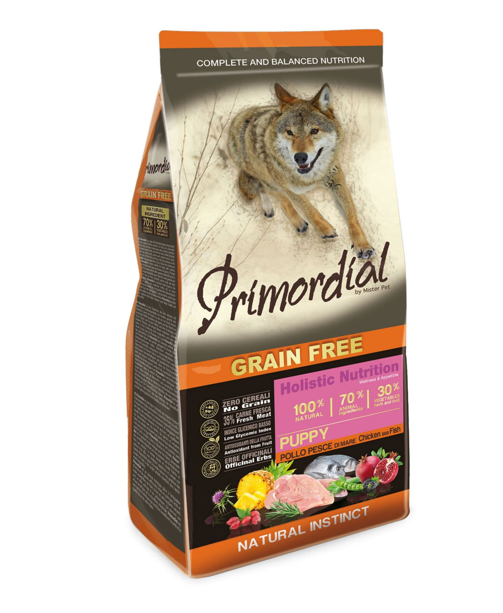 Primordial Puppy Chicken & Sea Fish. Примордиал для щенков с курицей и морской рыбой.