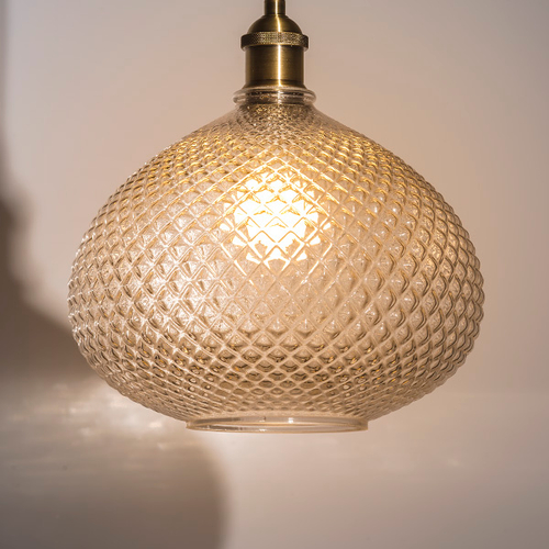 798031 Люстра GENNI 1х40W E27 ЛАТУНЬ/ПРОЗРАЧНЫЙ