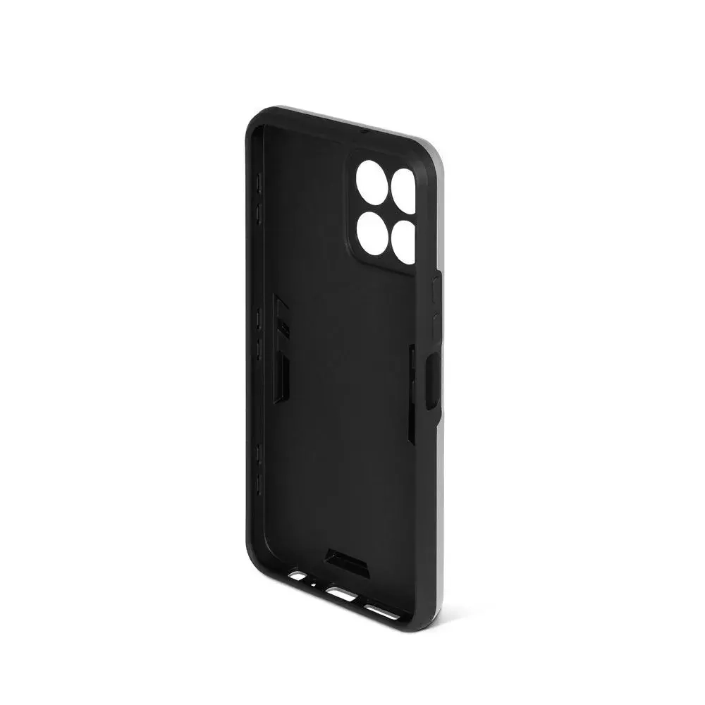 Защищенный чехол с магнитом и кольцом для Honor X8 (5G)/X6/70 Lite (5G) серебристый
