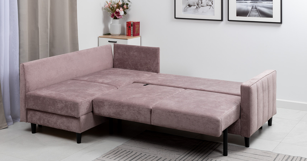 Арно угловой диван-кровать (пепел розы)