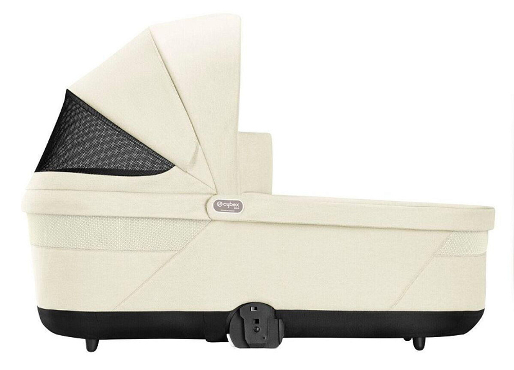Коляска Cybex Balios S Lux TPE complete Aton S2 Moon Black 3 в 1 Seashell Beige с дождевиками