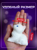 Антистресс игрушка Таба сквиш лапка котик с флоком сквиши